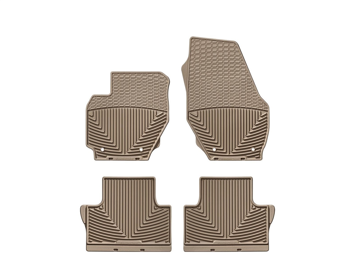 WeatherTech All Weather Floor Mats; Tan; Front and Rear WTVT169170 thumbnail 0