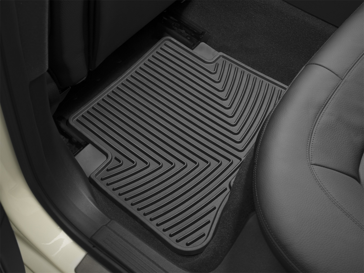 WeatherTech All Weather Floor Mats; Black; Rear W164 thumbnail 1