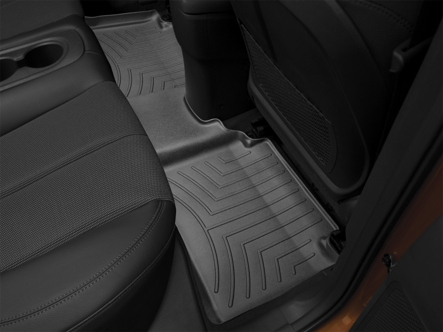 WeatherTech FloorLinerTM DigitalFit; Black; Rear 443422 thumbnail 0