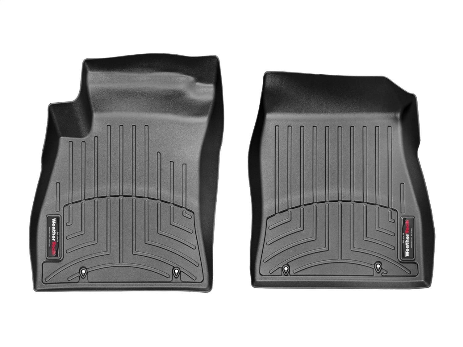 WeatherTech FloorLinerTM DigitalFit; Black; Front 446681 thumbnail 1