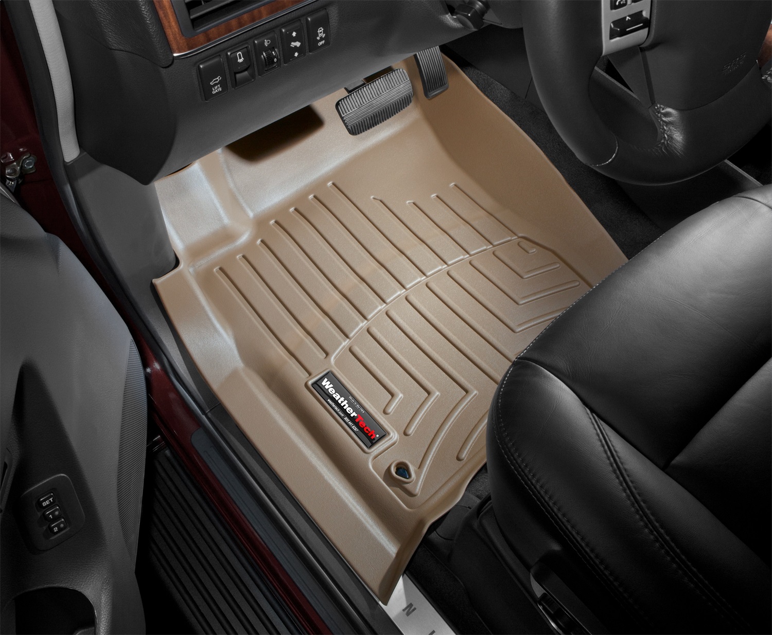 WeatherTech FloorLinerTM DigitalFit; Tan; Front 452091 thumbnail 0