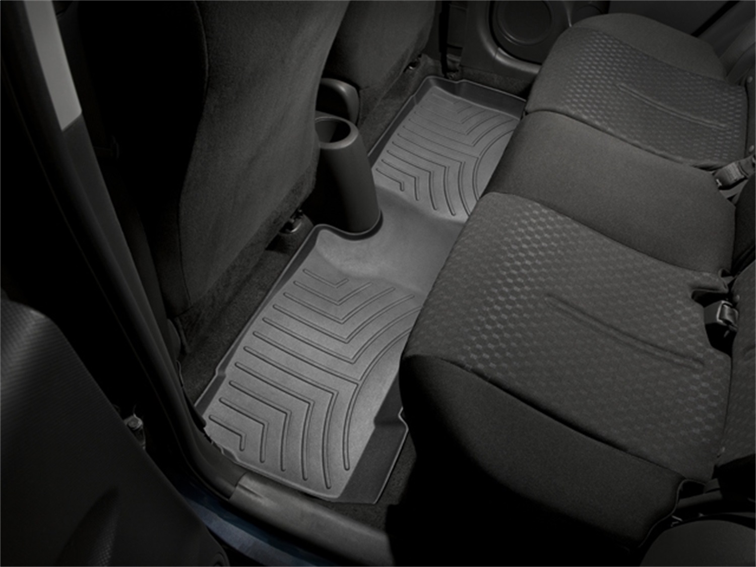 WeatherTech FloorLinerTM DigitalFit; Black; Rear 442273 thumbnail 1