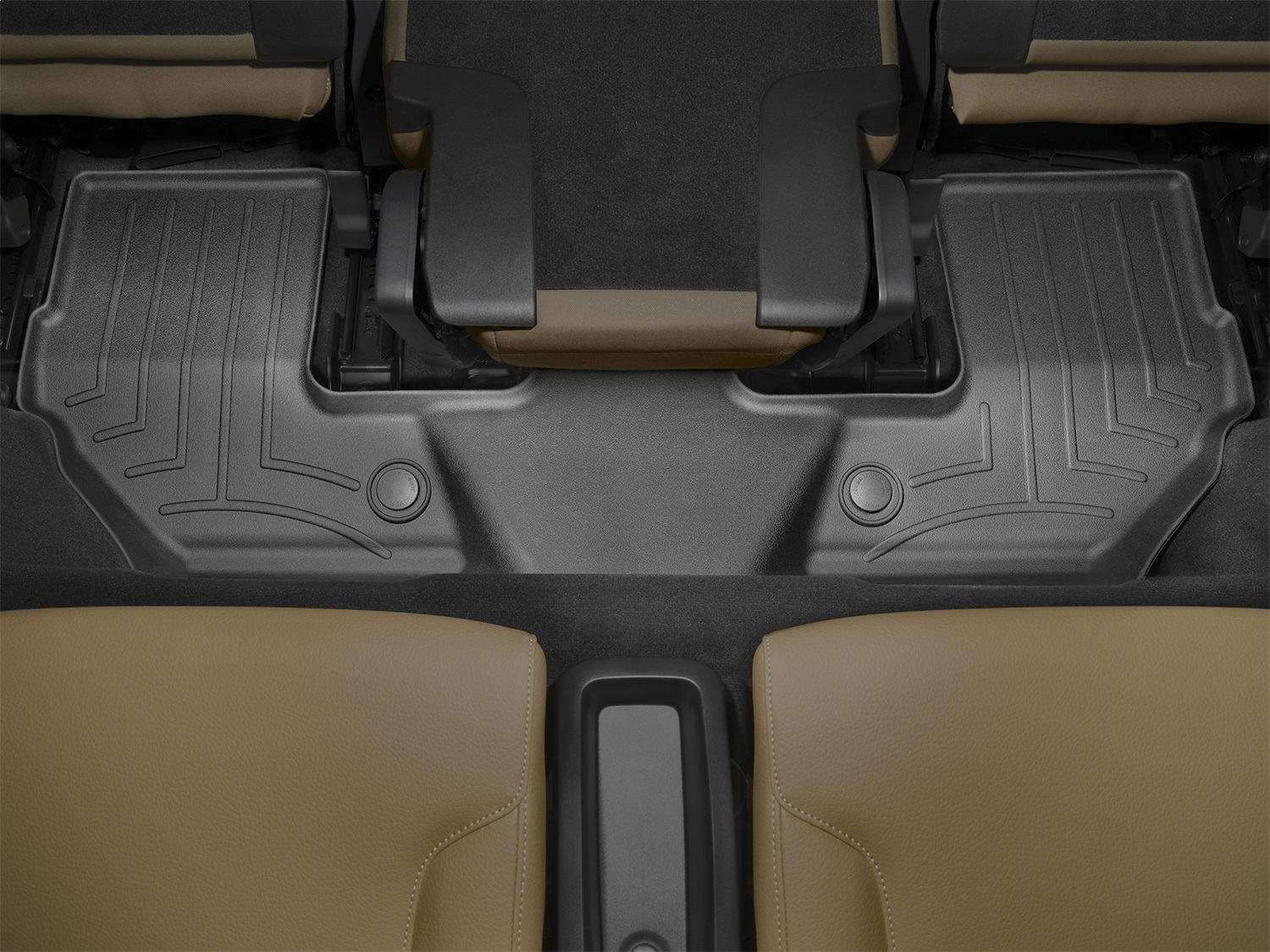 WeatherTech FloorLinerTM DigitalFit; Black; Third Row 448283 thumbnail 1