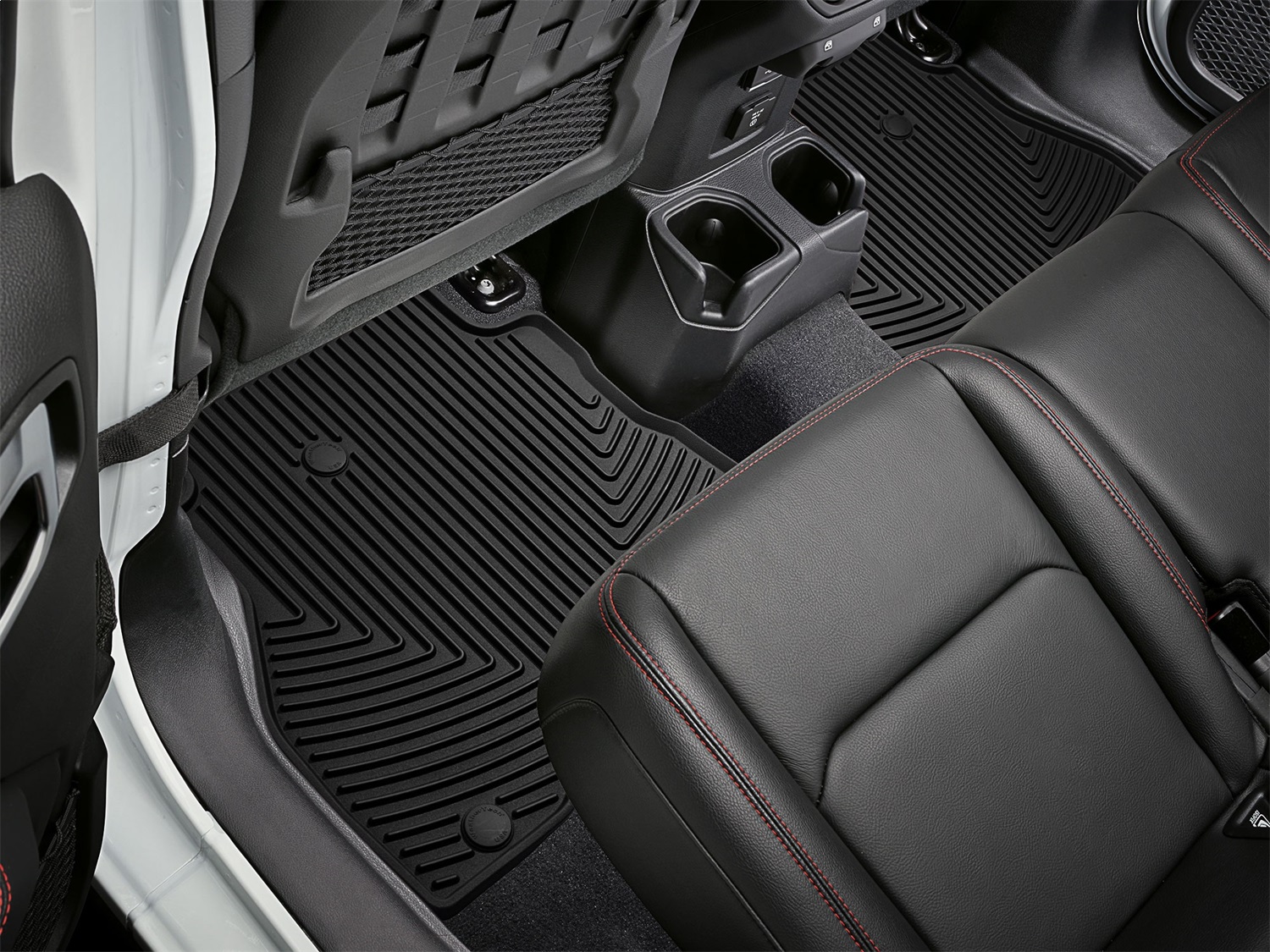 WeatherTech All Weather Floor Mats; Black; Rear W511 thumbnail 0