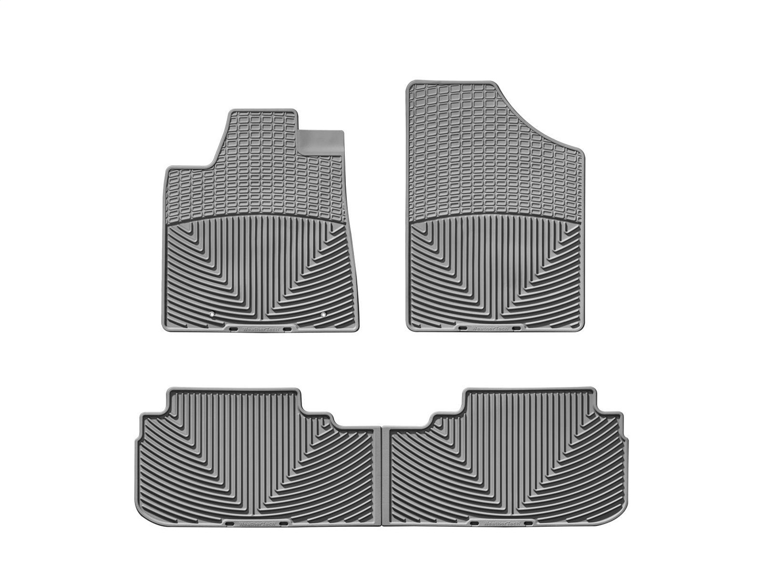 WeatherTech All Weather Floor Mats; Gray; Front and Rear WTCG120121 thumbnail 0