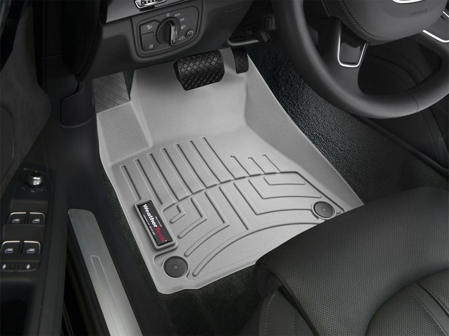 WeatherTech FloorLinerTM DigitalFit; Gray; Front 464201 thumbnail 1