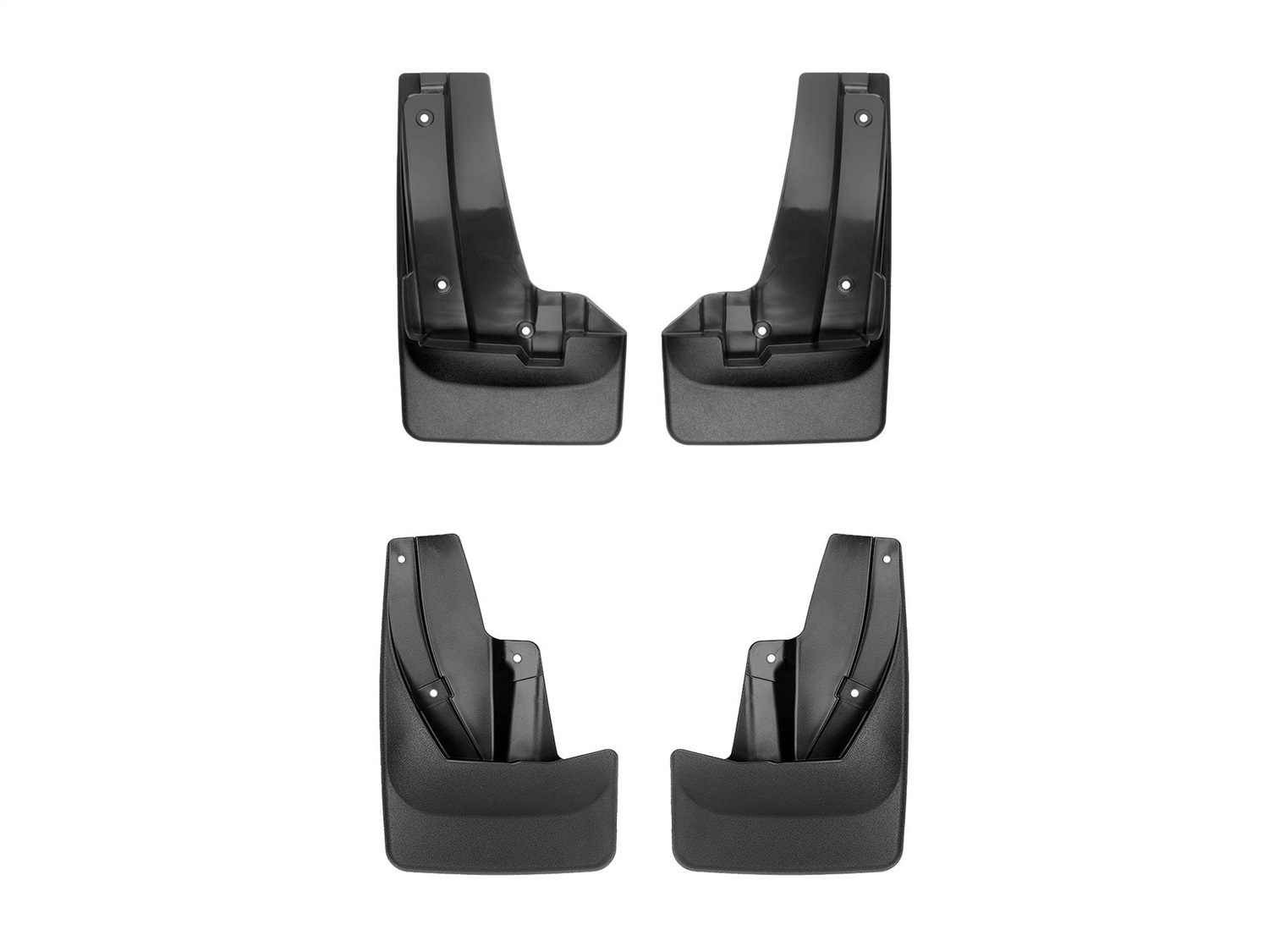WeatherTech MudFlap No-Drill DigitalFit MudFlap Kit; Black 110115-120166 thumbnail 0