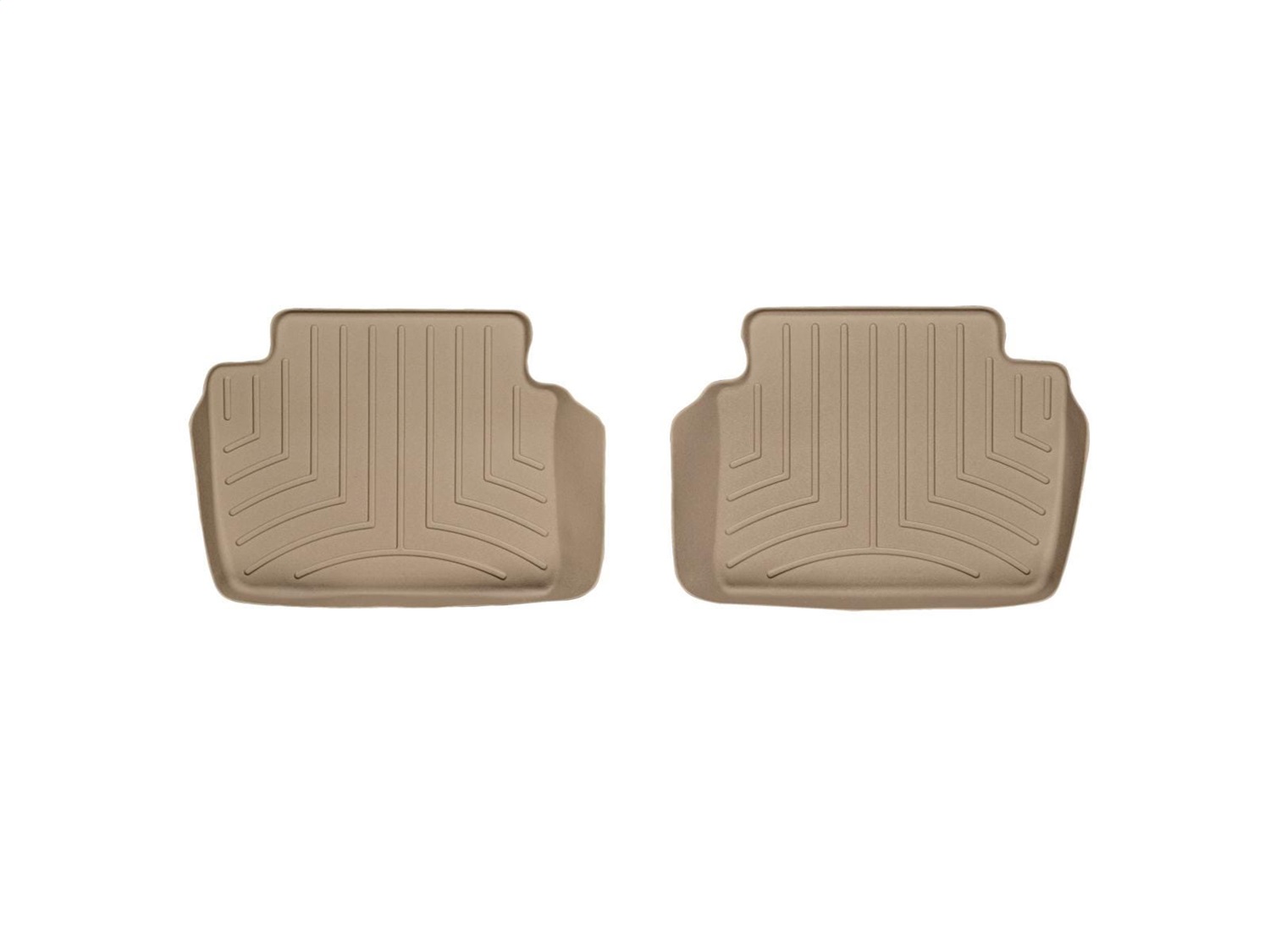 WeatherTech FloorLinerTM DigitalFit; Tan; Rear; 2 Piece 451272 thumbnail 0