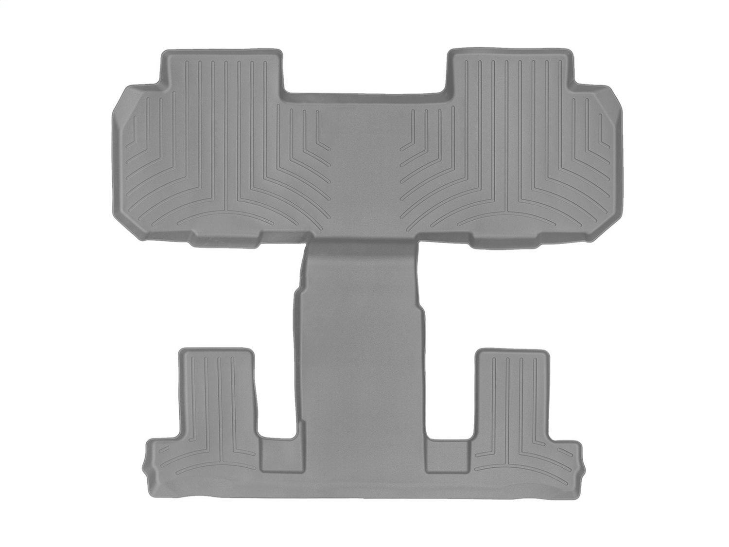 WeatherTech FloorLinerTM DigitalFit; Gray; Rear and Third Row; 1 Piece 4612282 thumbnail 1
