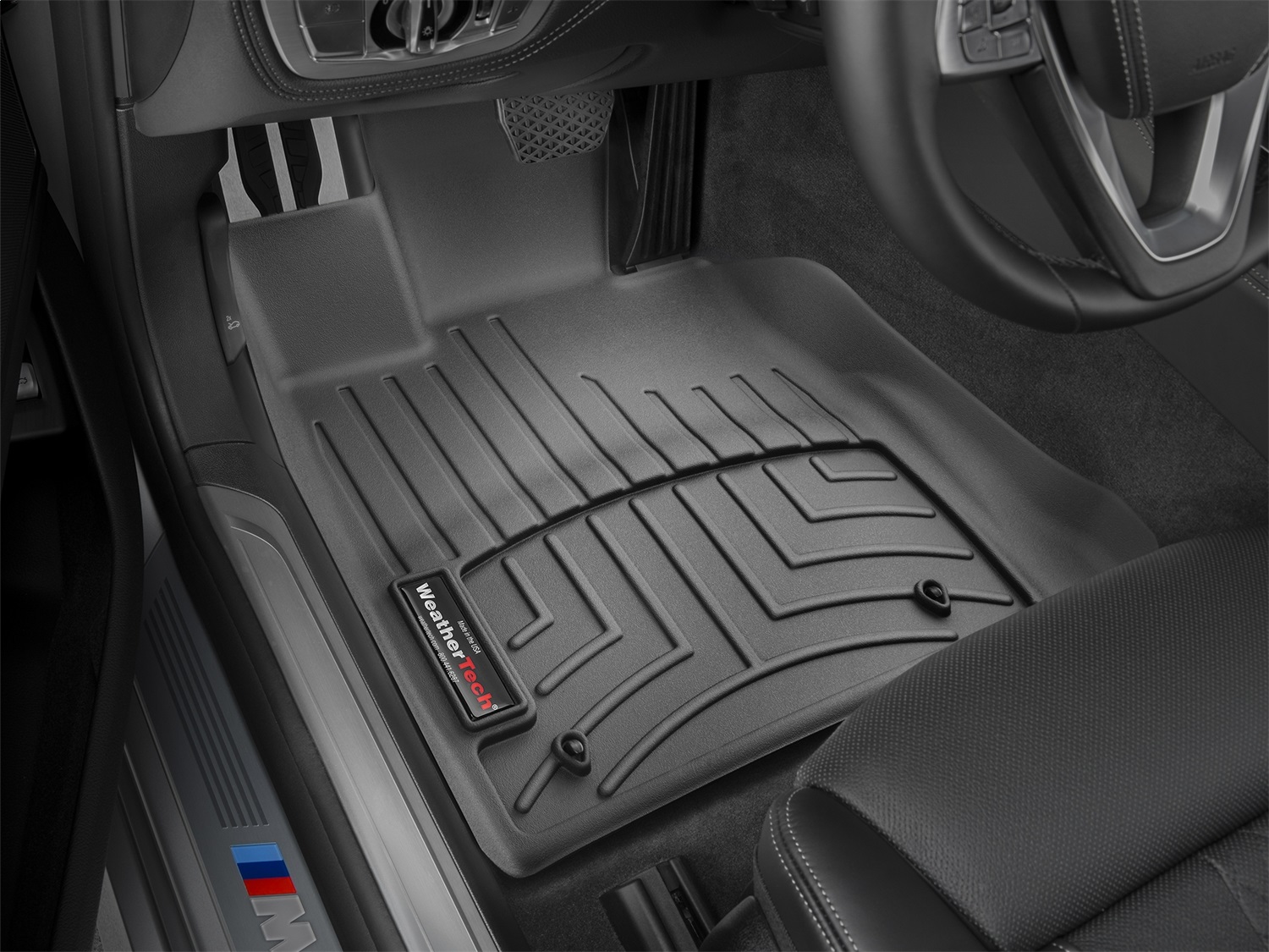 WeatherTech FloorLinerTM DigitalFit; Black; Front 449391 thumbnail 0