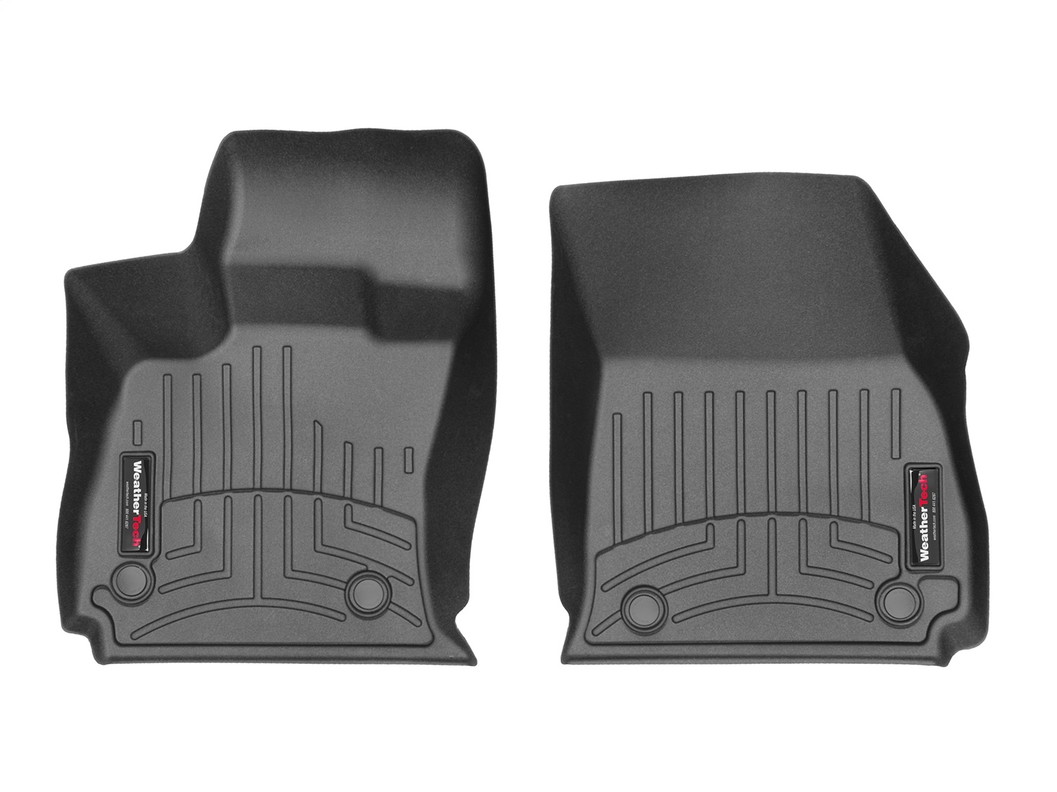 WeatherTech FloorLinerTM DigitalFit; Black; Front 4410341 thumbnail 0