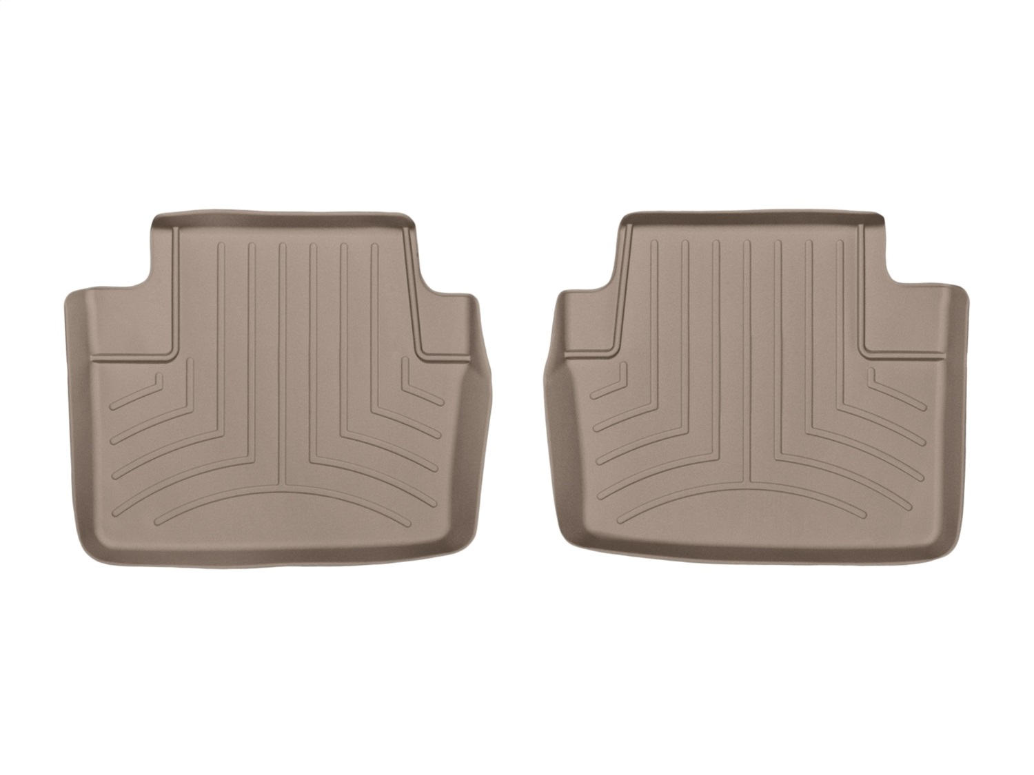 WeatherTech FloorLinerTM DigitalFit; Tan; Rear; 2 Piece 454974 thumbnail 0