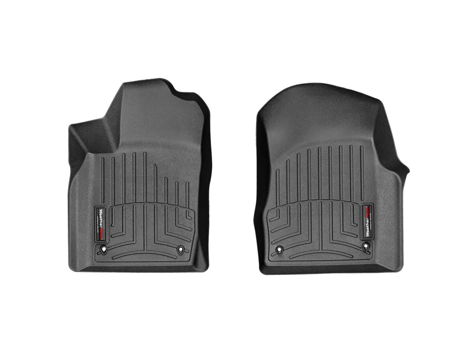 WeatherTech FloorLinerTM DigitalFit; Black; Front 444851 thumbnail 0