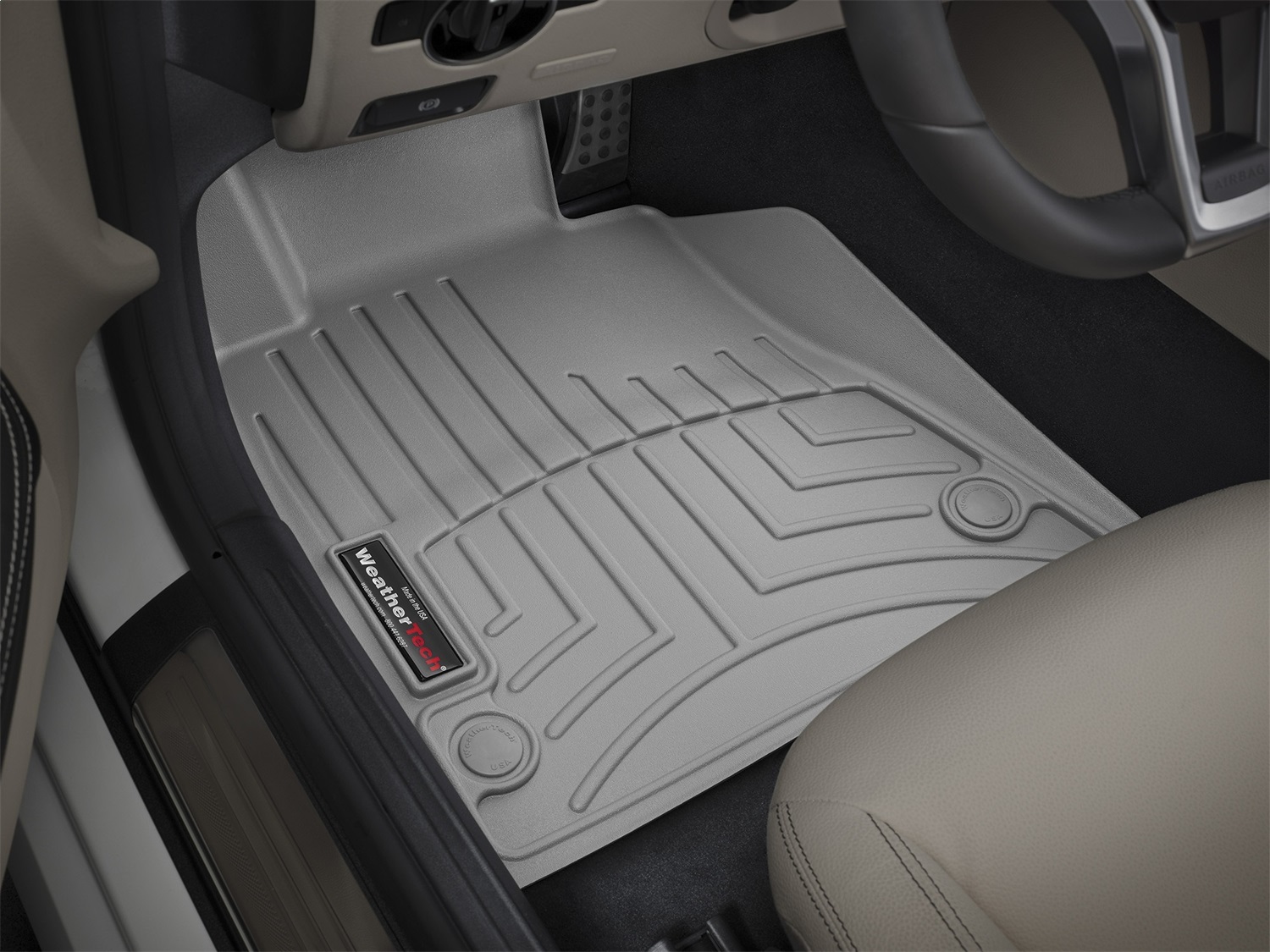 WeatherTech FloorLinerTM DigitalFit; Gray; Front 465291 thumbnail 0