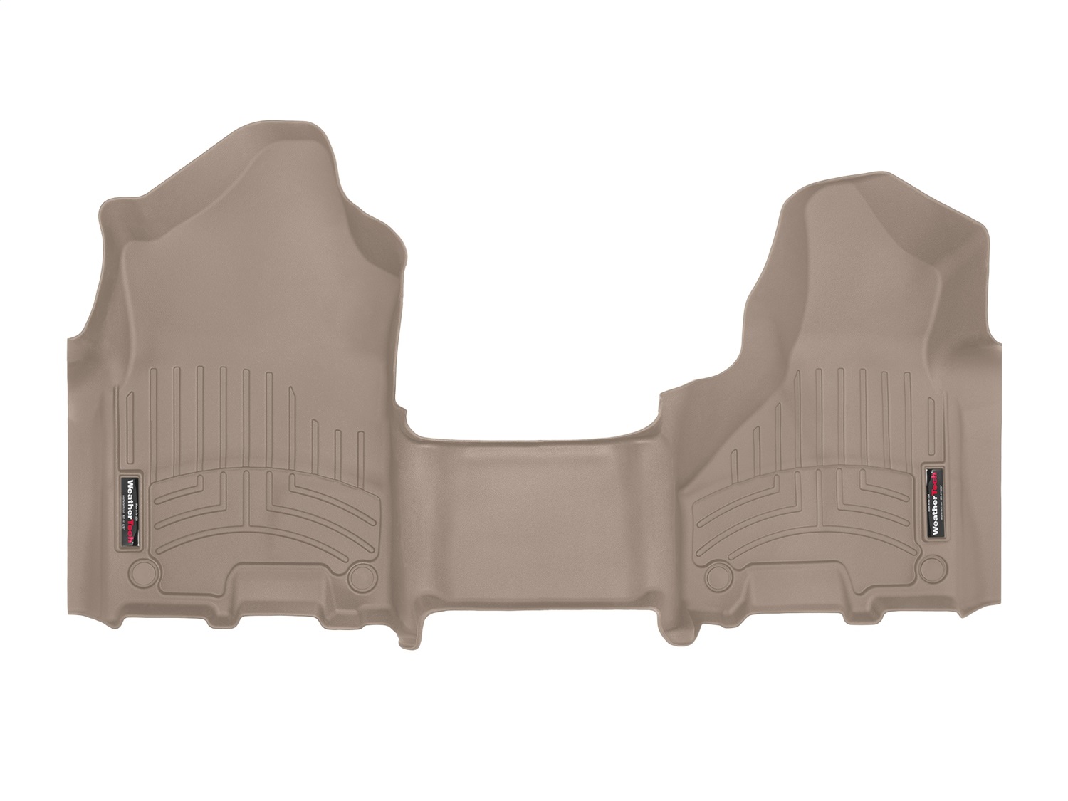 WeatherTech FloorLinerTM DigitalFit; Tan; Front; Over The Hump 4515711 thumbnail 0
