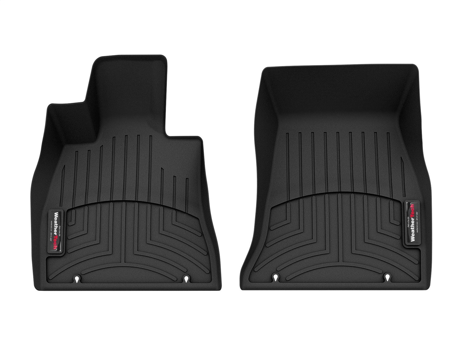 WeatherTech FloorLinerTM DigitalFit; Black; Front 4416591 thumbnail 0