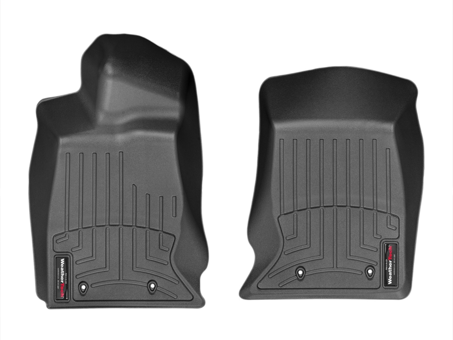 WeatherTech FloorLinerTM DigitalFit; Black; Front 446741 thumbnail 0