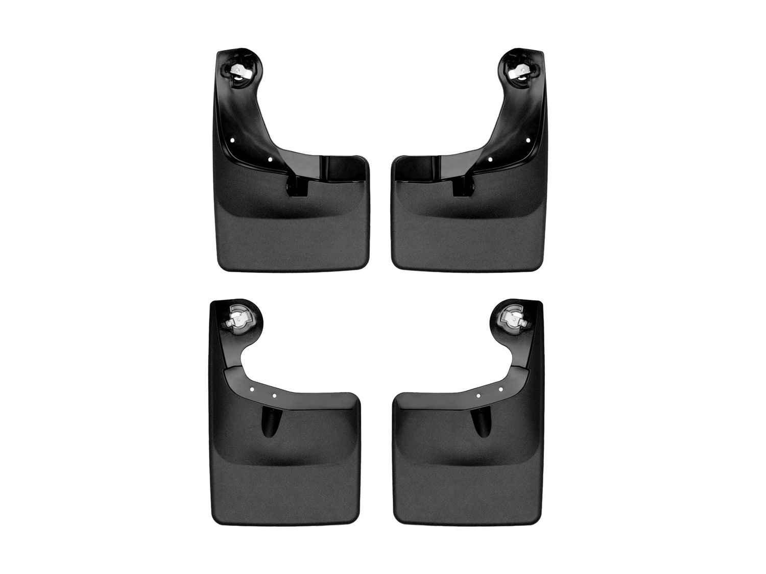 WeatherTech MudFlap No-Drill DigitalFit MudFlap Kit; Black 110134-120134 thumbnail 0