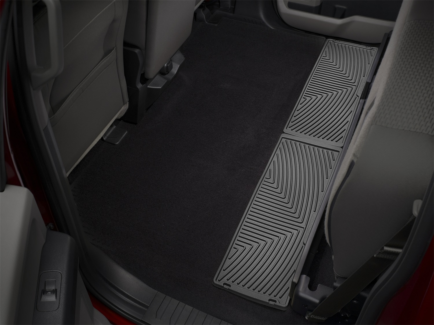 WeatherTech All Weather Floor Mats; Black; Rear W356 thumbnail 0