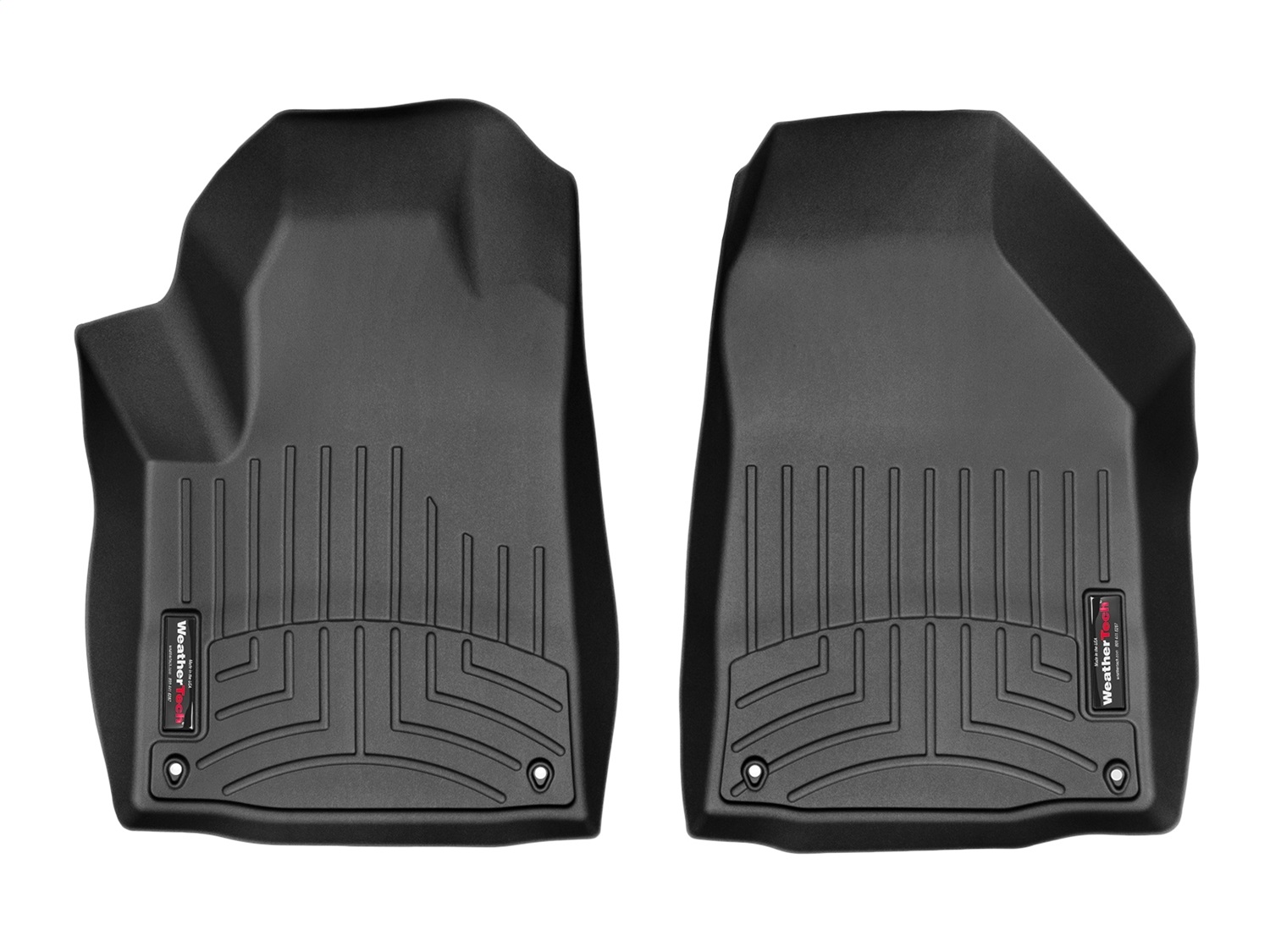 WeatherTech FloorLinerTM DigitalFit; Black; Front 448331 thumbnail 1