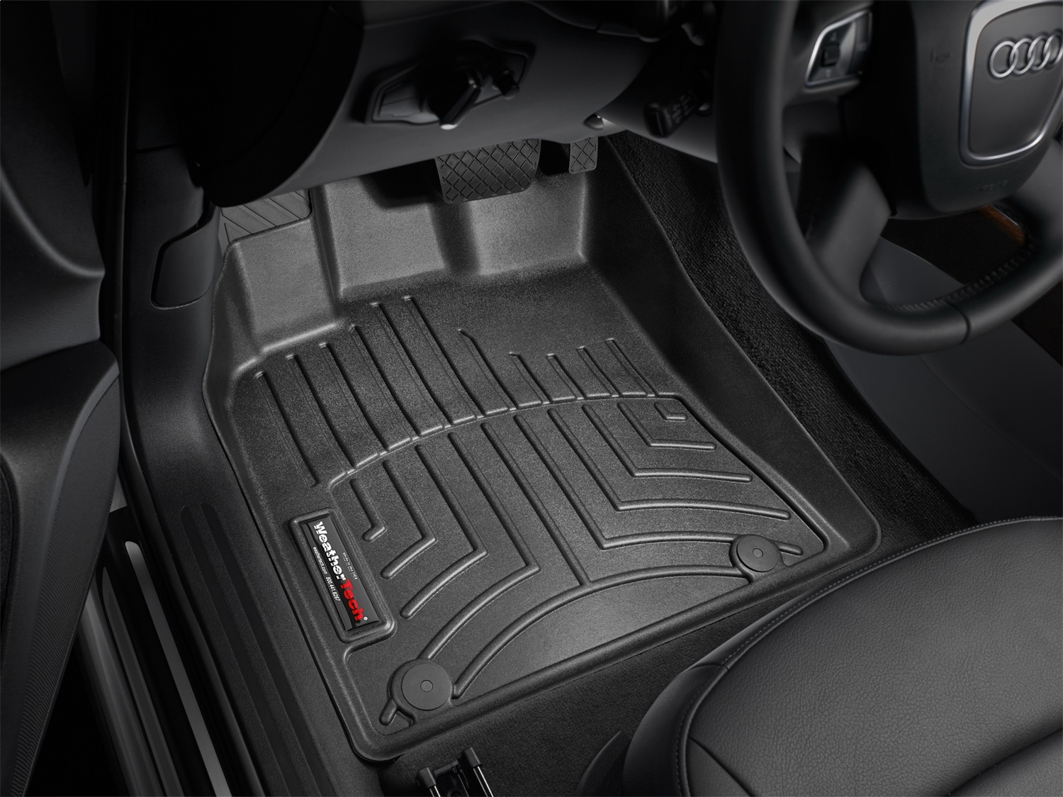 WeatherTech FloorLinerTM DigitalFit; Black; Front 442301 thumbnail 1