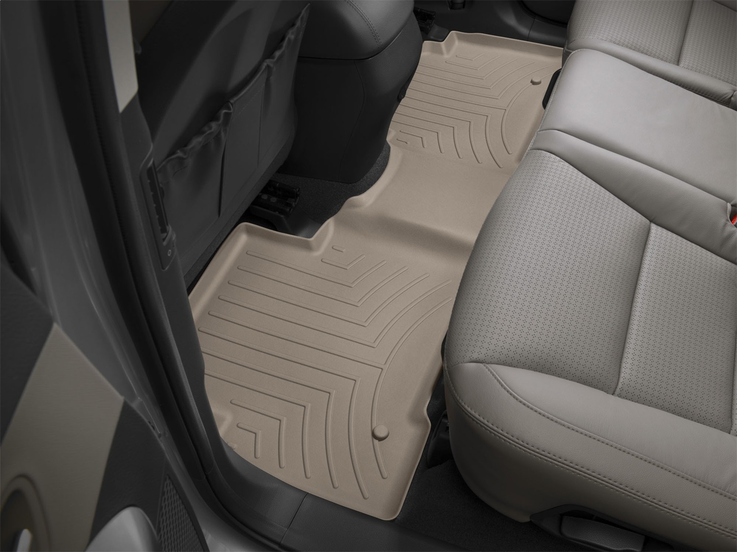 WeatherTech FloorLinerTM DigitalFit; Tan; Rear 454402 thumbnail 1