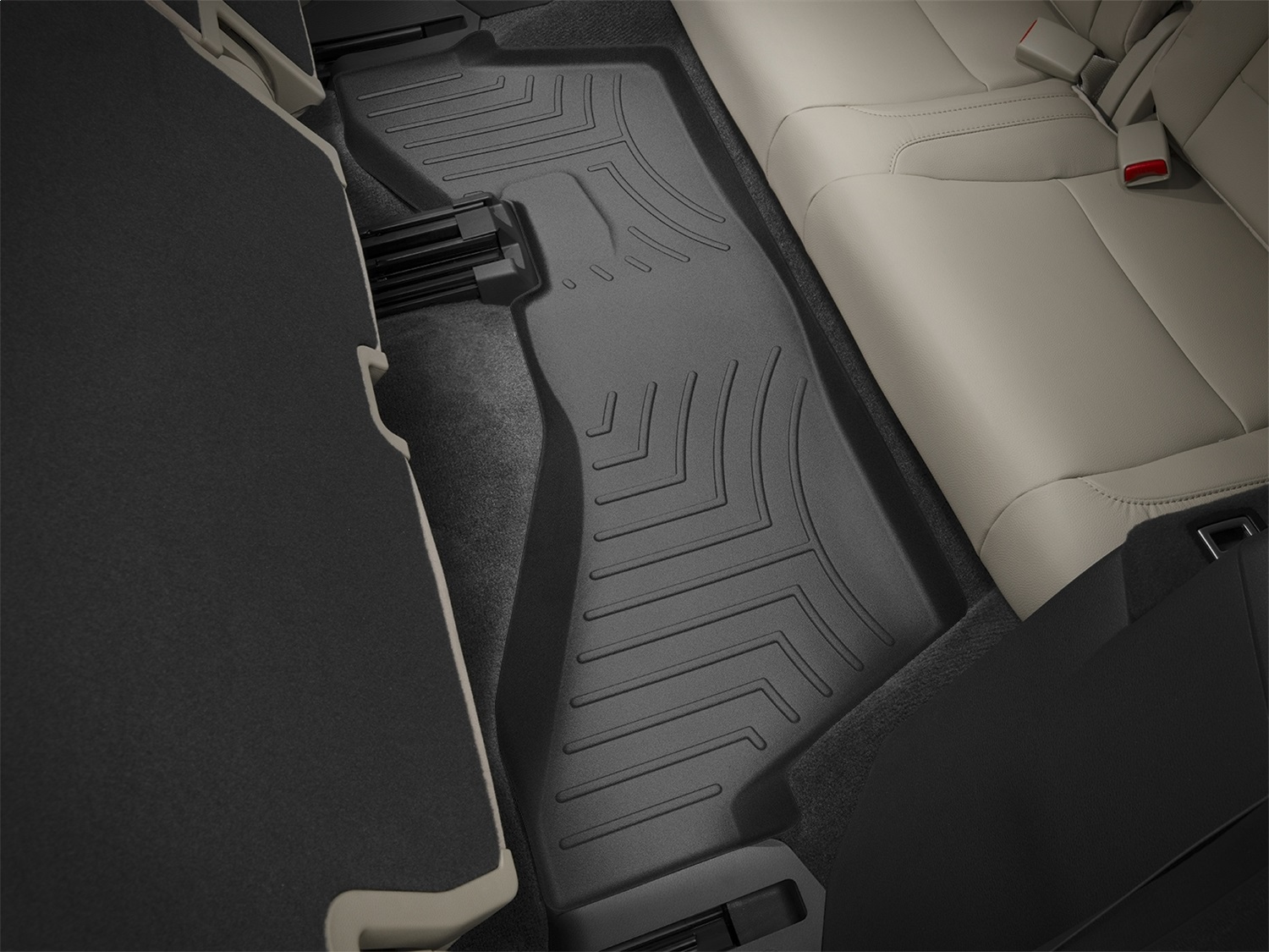 WeatherTech FloorLinerTM DigitalFit; Black; Third Row 445763 thumbnail 0