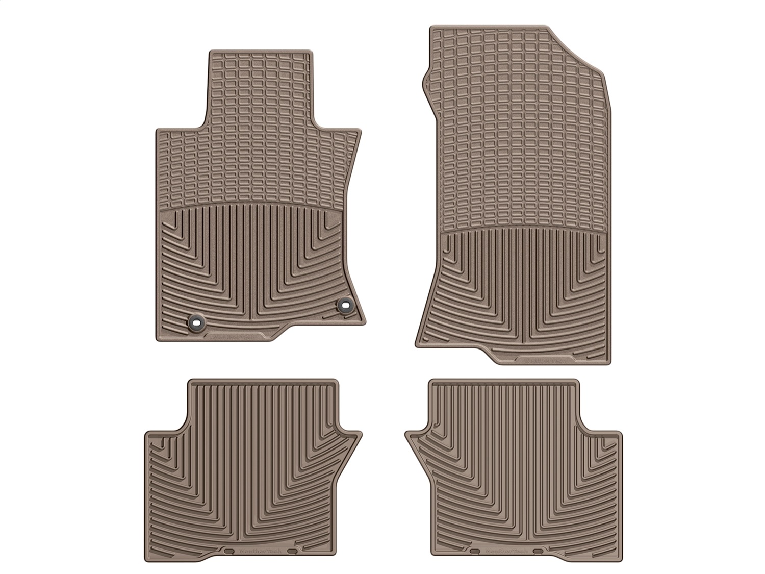 WeatherTech All Weather Floor Mats; Tan; Front and Rear WTHT195196 thumbnail 0