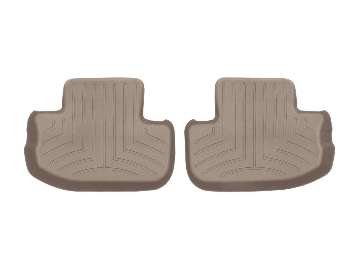 WeatherTech FloorLinerTM DigitalFit; Tan; Rear; 2 Piece 452672 thumbnail 0