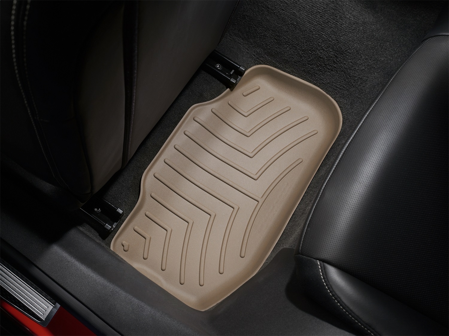 WeatherTech FloorLinerTM DigitalFit; Tan; Rear; 2 Piece 452672 thumbnail 1