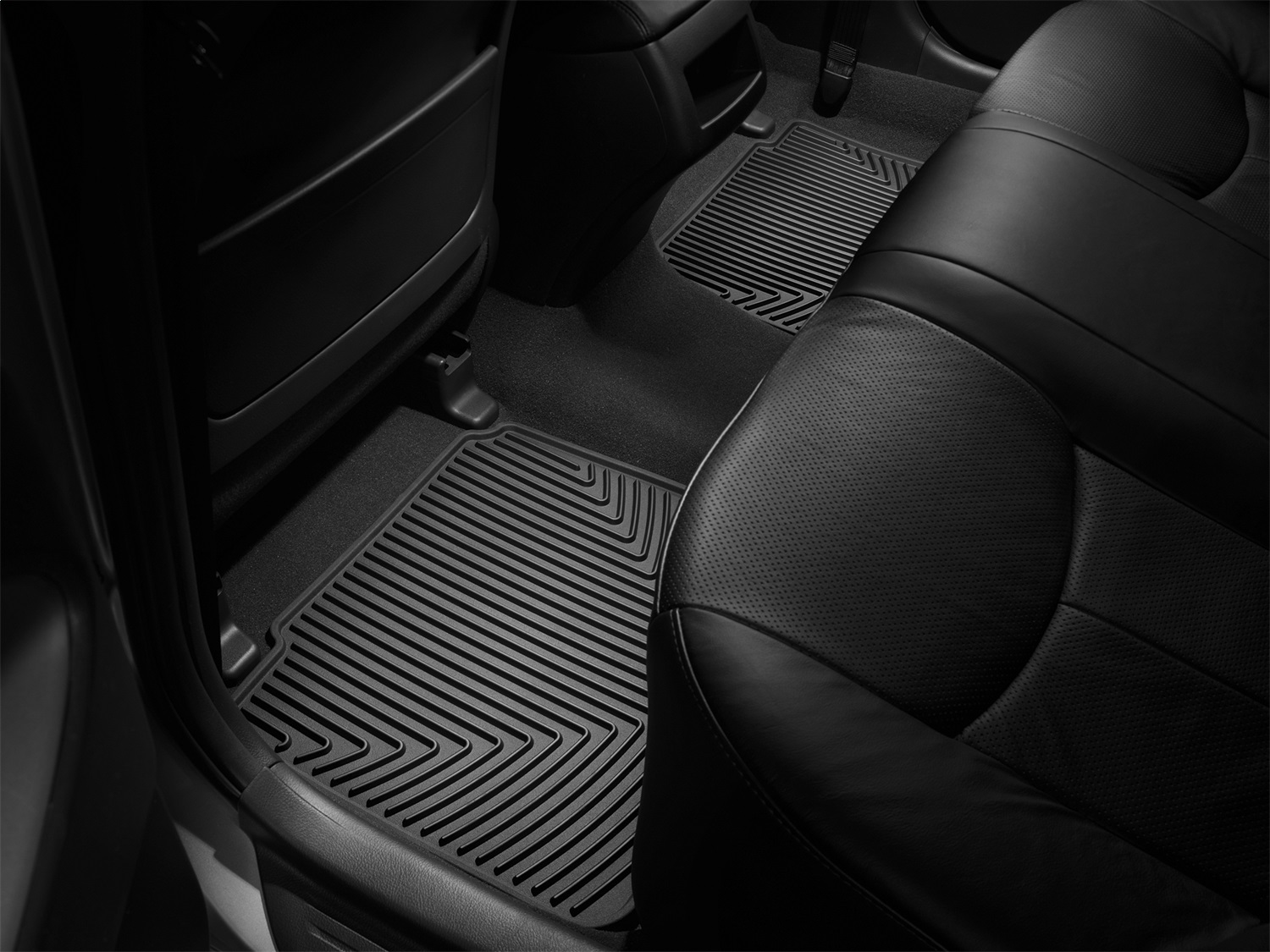 WeatherTech All Weather Floor Mats; Black; Rear W85 thumbnail 0