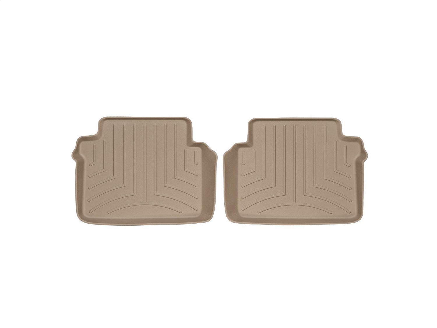 WeatherTech FloorLinerTM DigitalFit; Tan; Rear; 2 Piece 451062 thumbnail 1