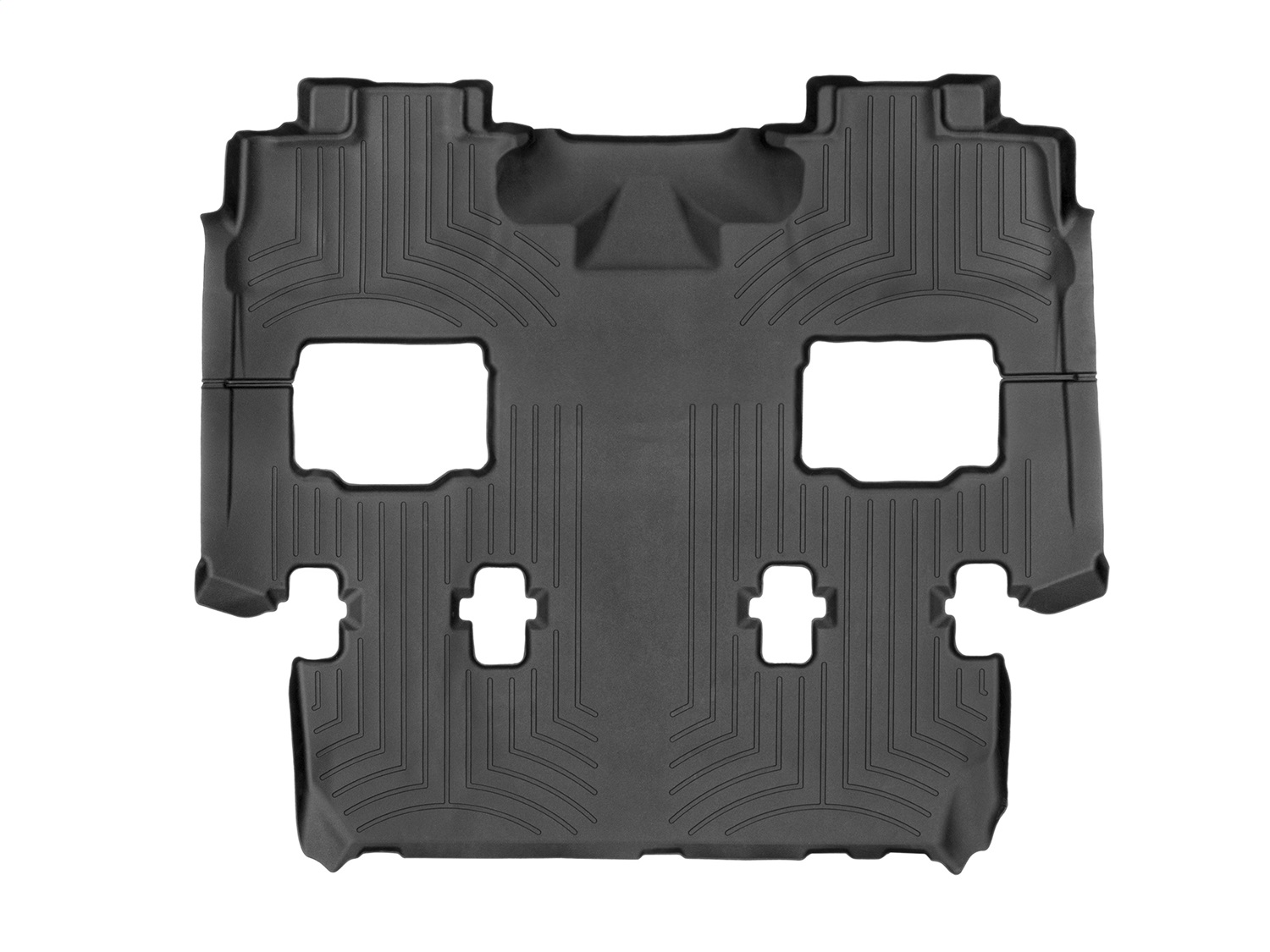 WeatherTech FloorLinerTM DigitalFit; Black; Rear and Third Row; 1 Piece 4410402 thumbnail 0