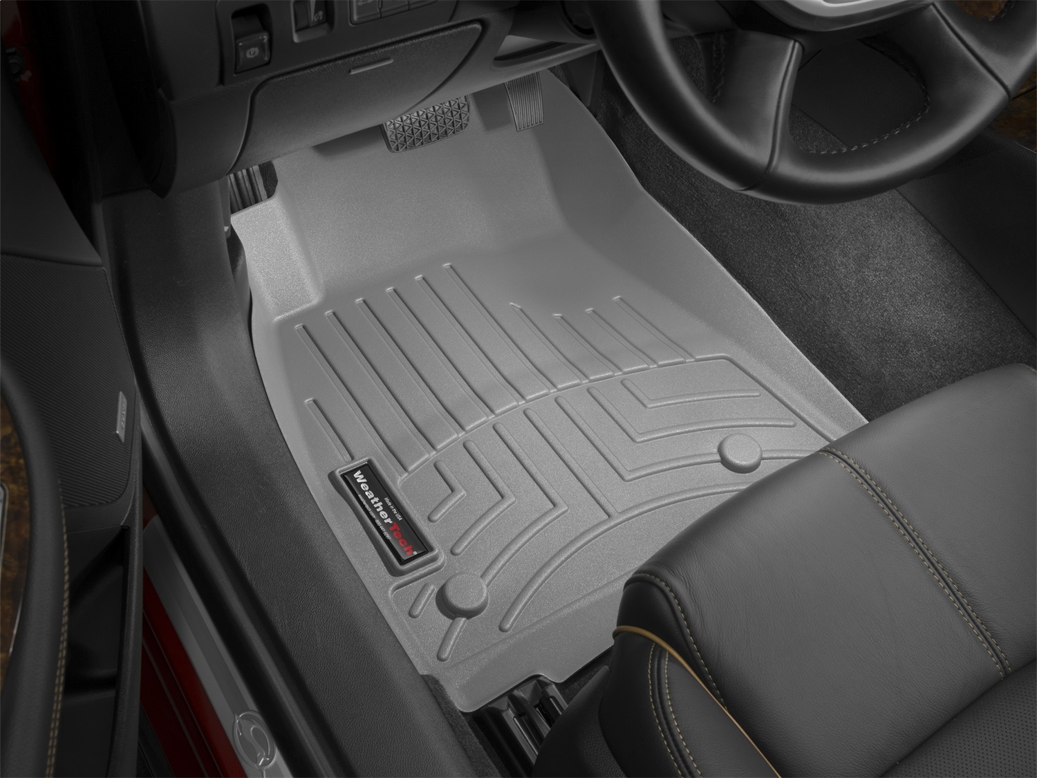 WeatherTech FloorLinerTM DigitalFit; Gray; Front 465341 thumbnail 1