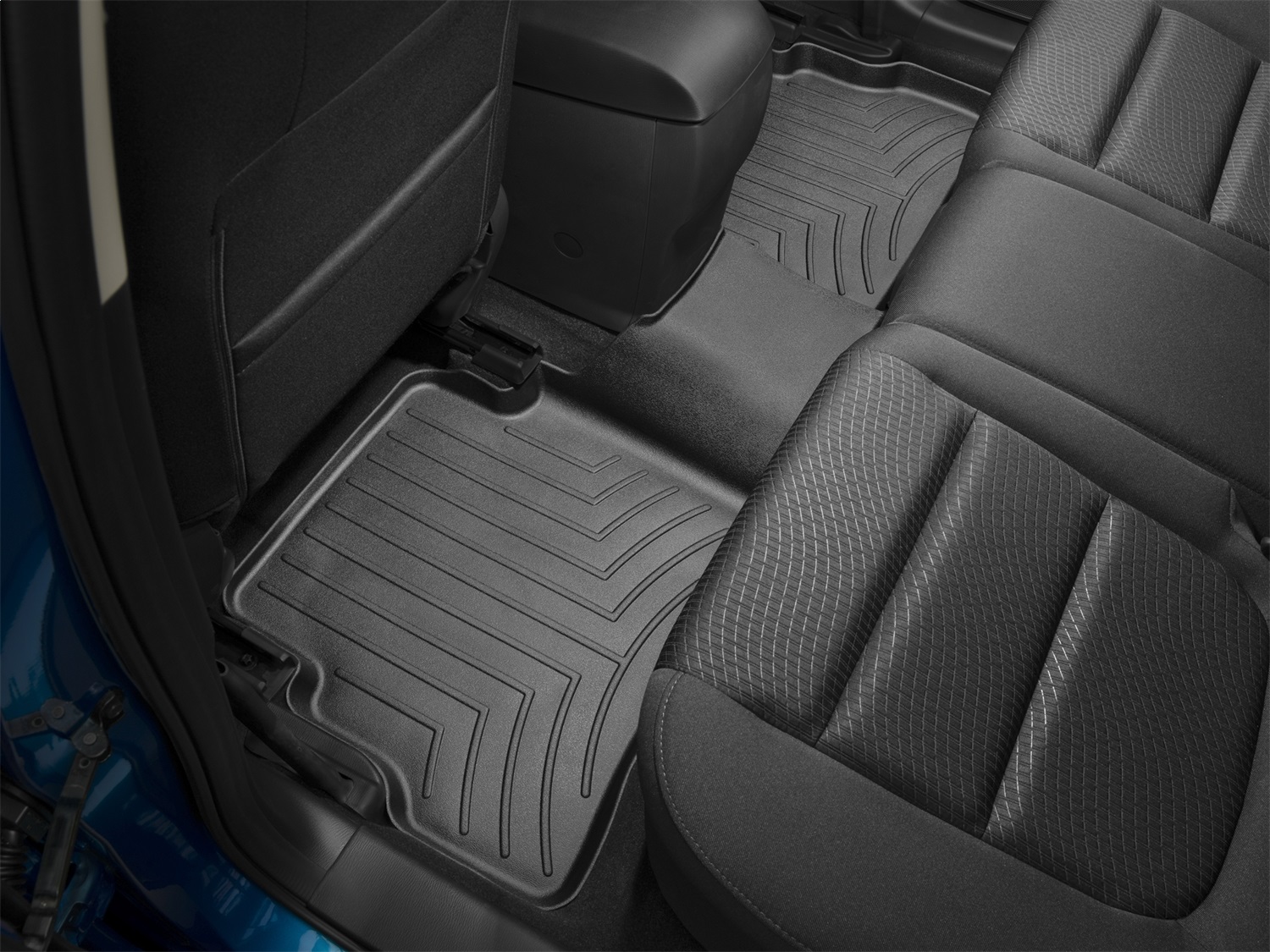 WeatherTech FloorLinerTM DigitalFit; Black; Rear 444192 thumbnail 1