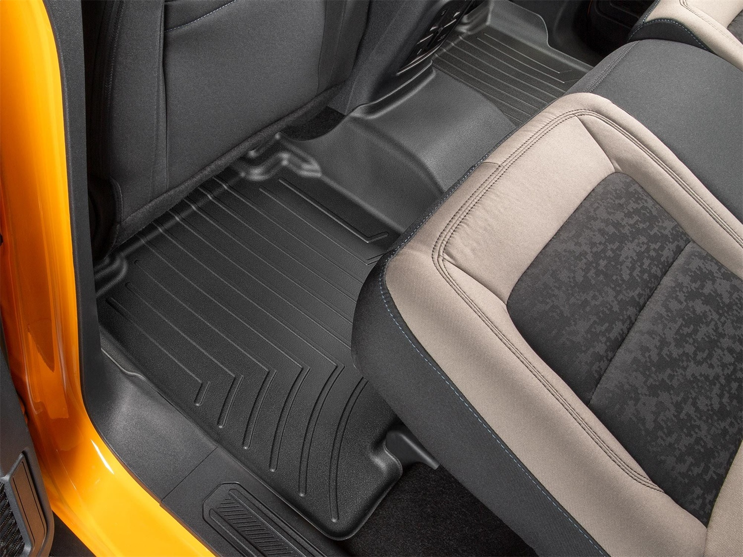 WeatherTech FloorLinerTM DigitalFit; Black; Rear 4416953 thumbnail 0