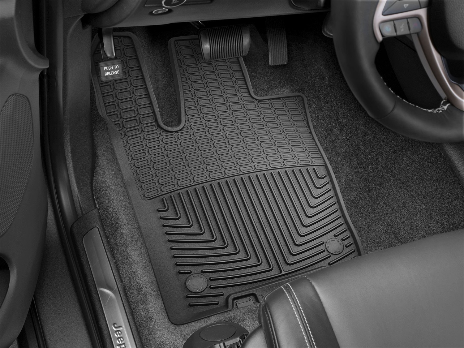 WeatherTech All Weather Floor Mats; Black; Front W399 thumbnail 0