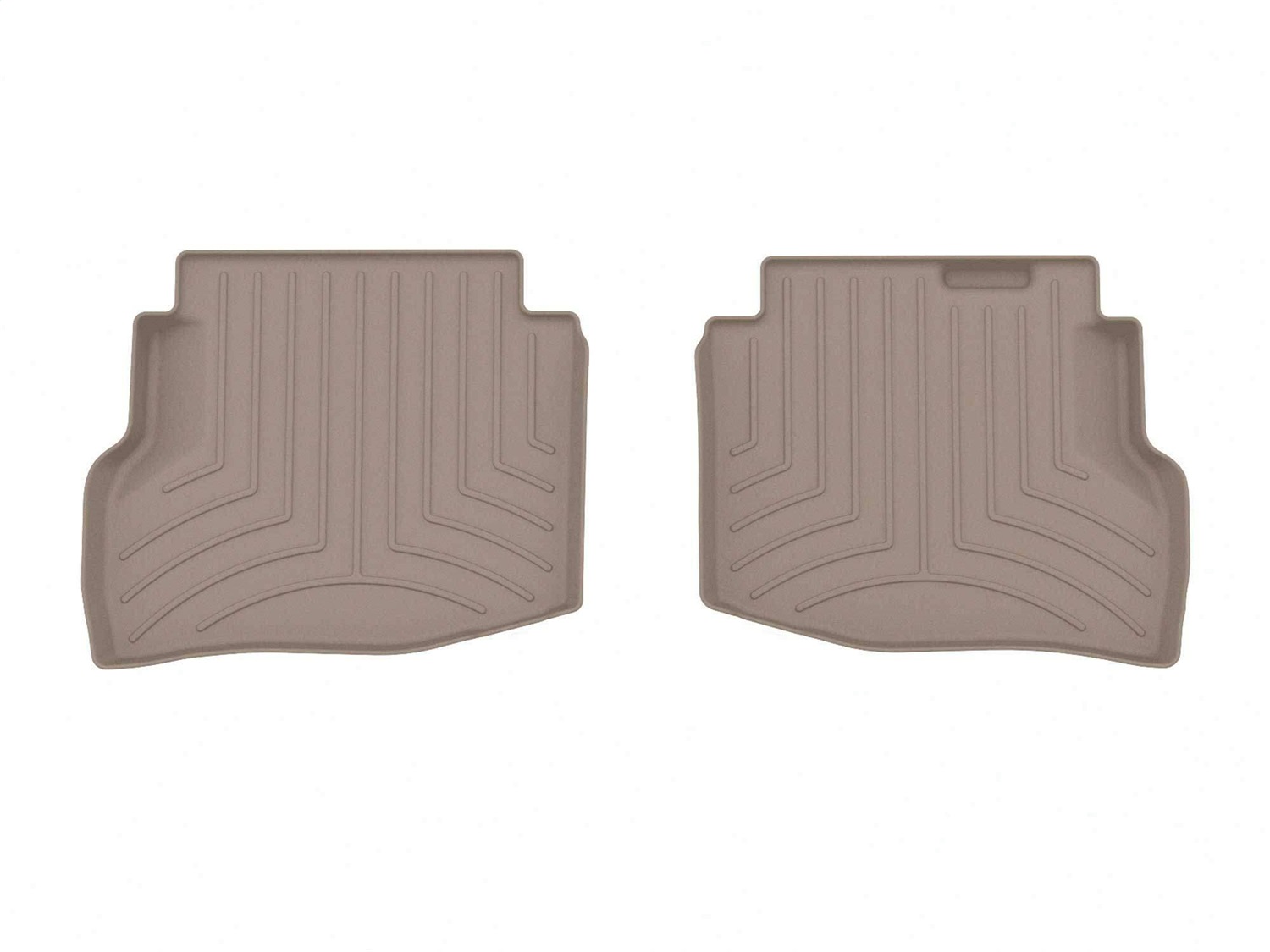 WeatherTech FloorLinerTM HP; Tan; Rear; 2 Piece Liner 459724IM thumbnail 0