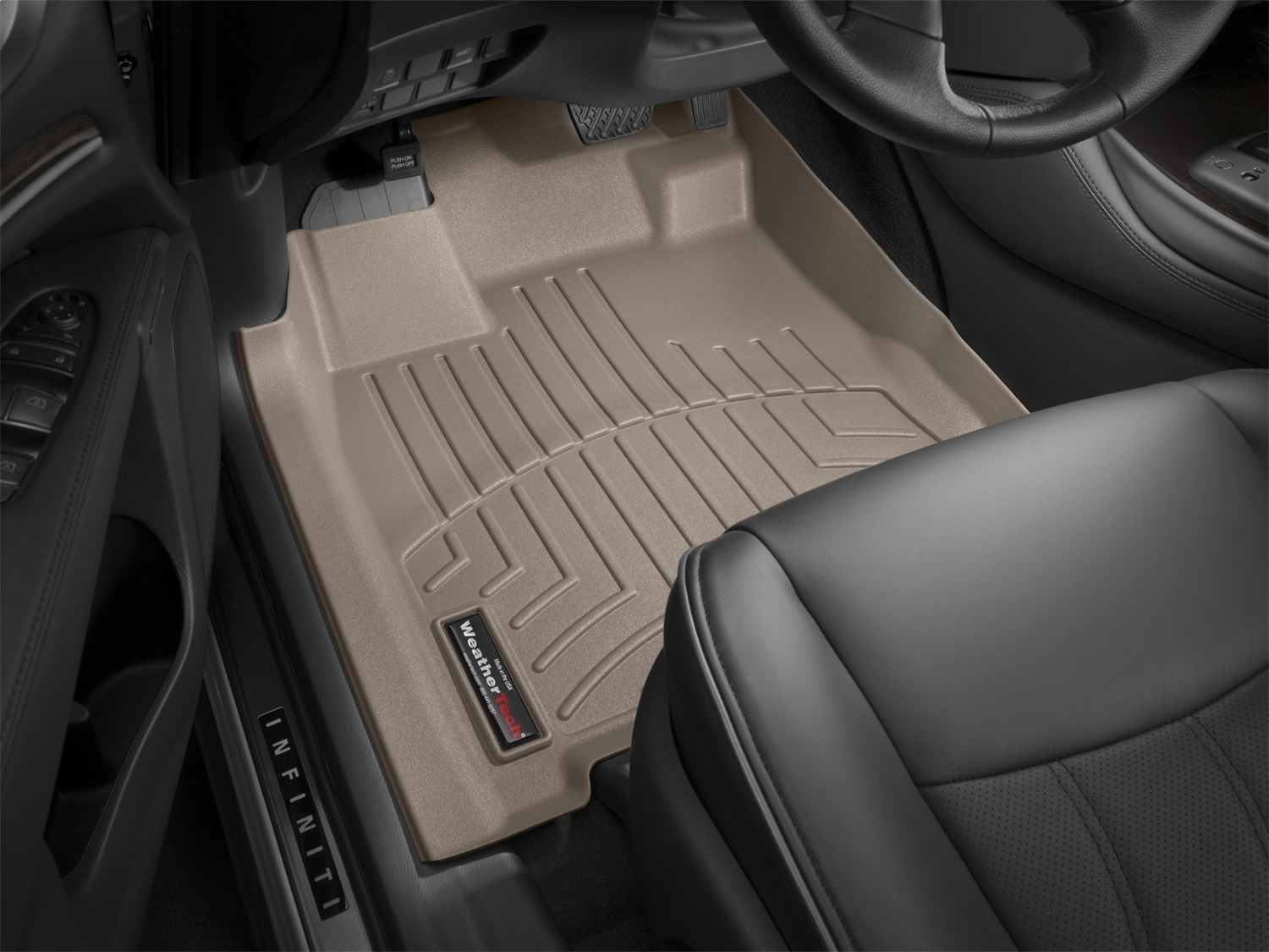 WeatherTech FloorLinerTM DigitalFit; Tan; Front 454451 thumbnail 1