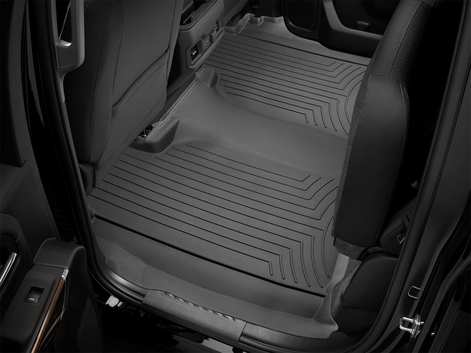 WeatherTech FloorLinerTM HP; Black; Rear 4414365IM thumbnail 1
