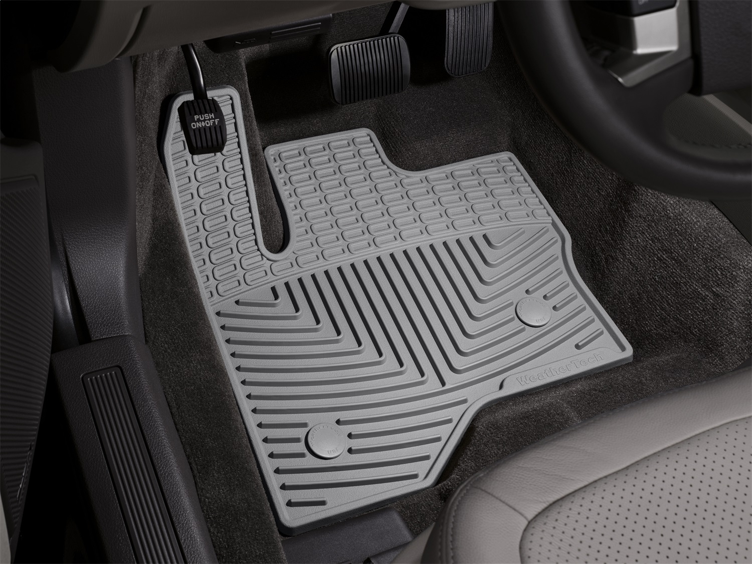 WeatherTech All Weather Floor Mats; Gray; Front W237GR thumbnail 0