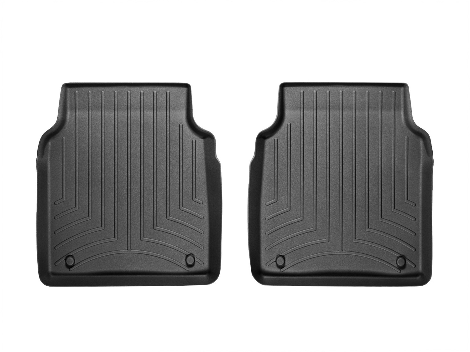 WeatherTech FloorLinerTM DigitalFit; Black; Rear; 2 Pieces 444202 thumbnail 1