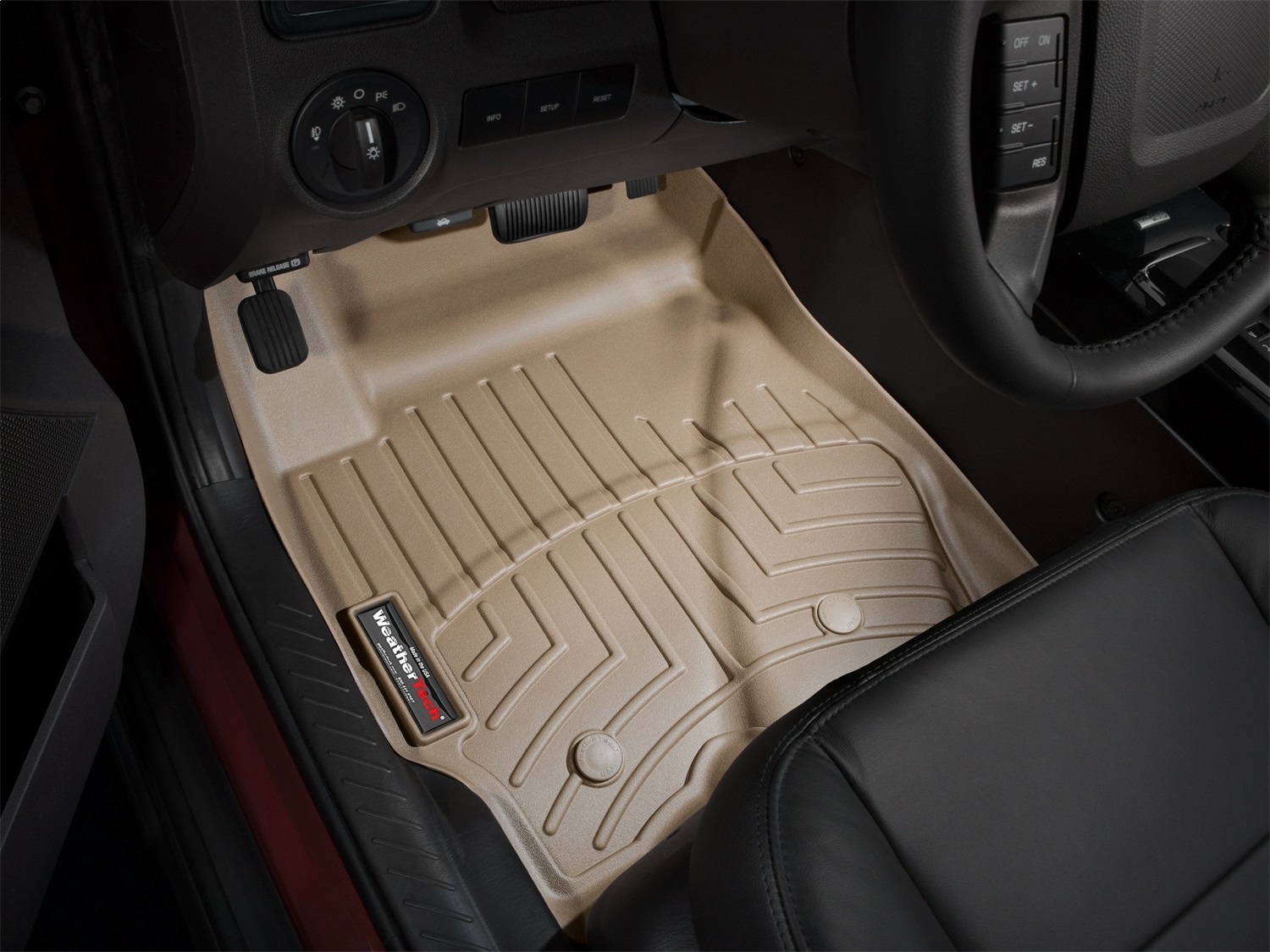 WeatherTech FloorLinerTM DigitalFit; Tan; Front 453541 thumbnail 1