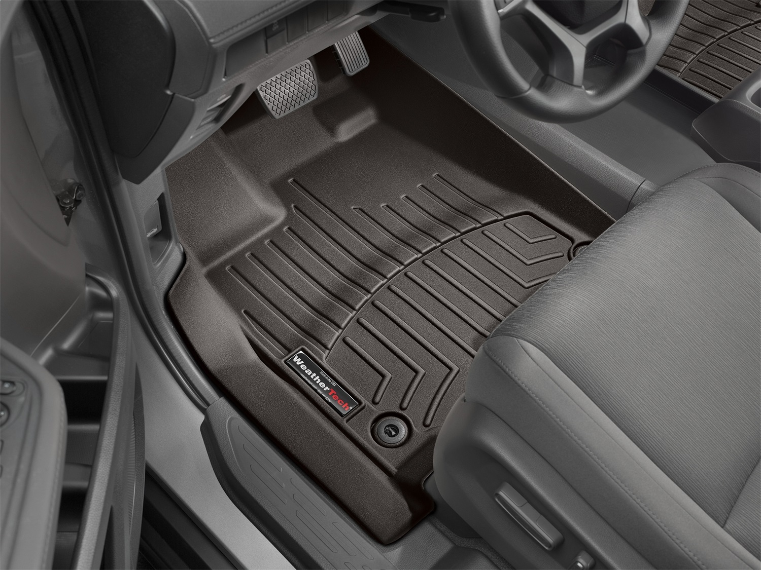 WeatherTech FloorLinerTM DigitalFit; Cocoa; Front 4712181 thumbnail 0