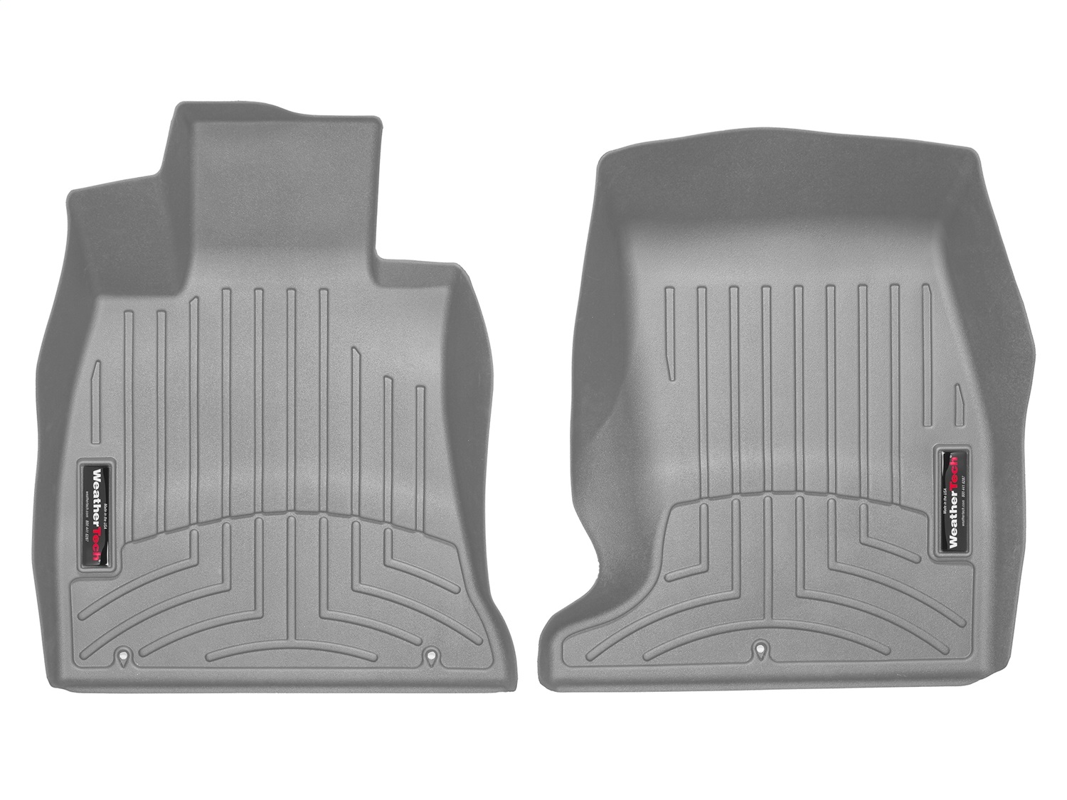 WeatherTech FloorLinerTM DigitalFit; Gray; Front 4612381 thumbnail 1