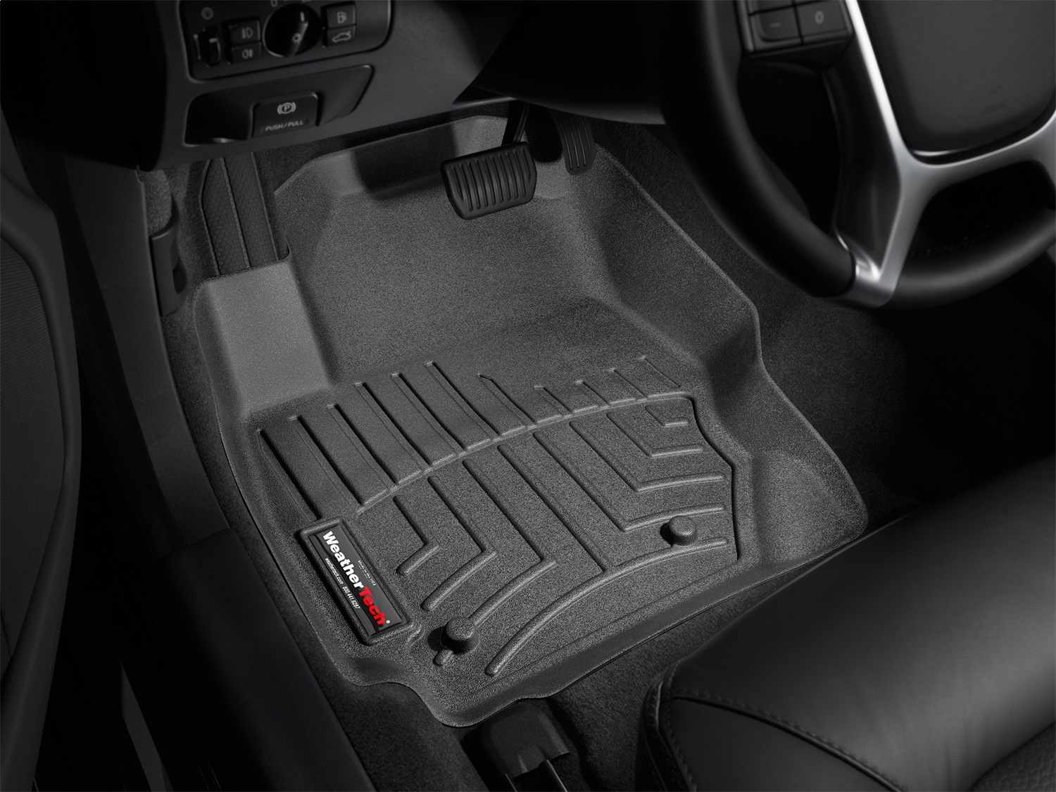 WeatherTech FloorLinerTM DigitalFit; Black; Front 442321 thumbnail 1