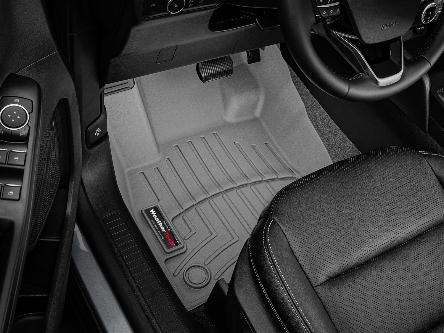 WeatherTech FloorLinerTM DigitalFit; Gray; Front 4617171 thumbnail 1
