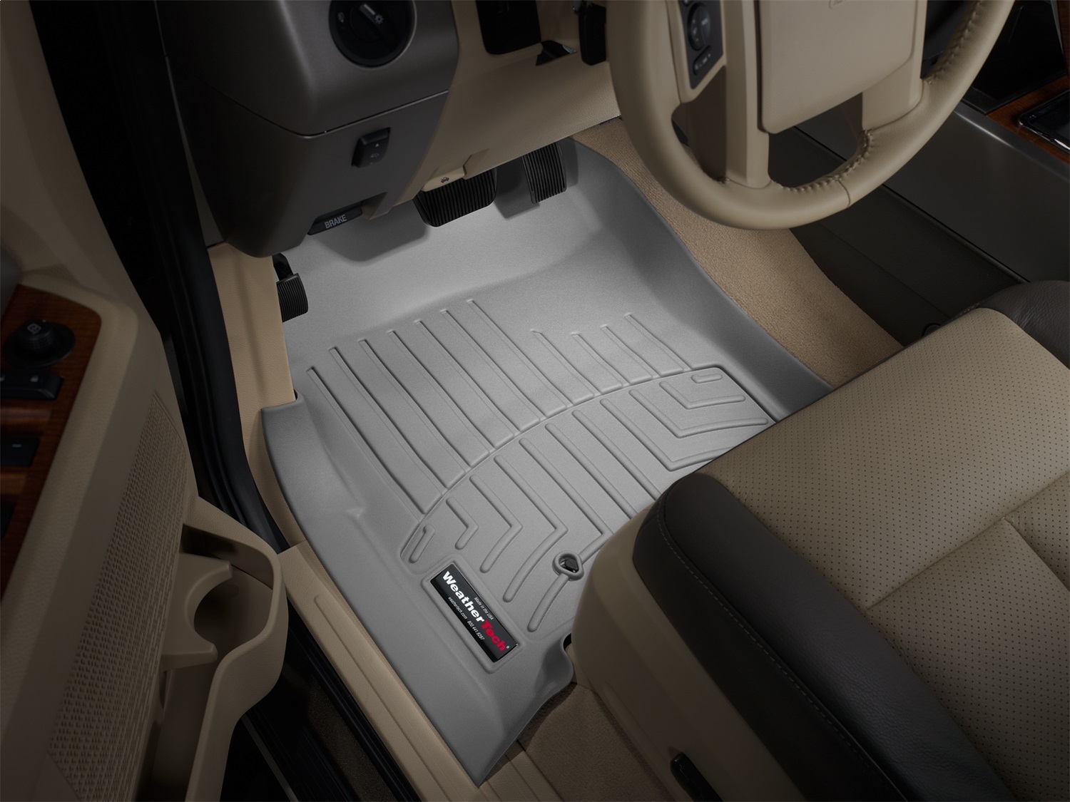 WeatherTech FloorLinerTM DigitalFit; Gray; Front 461071 thumbnail 0