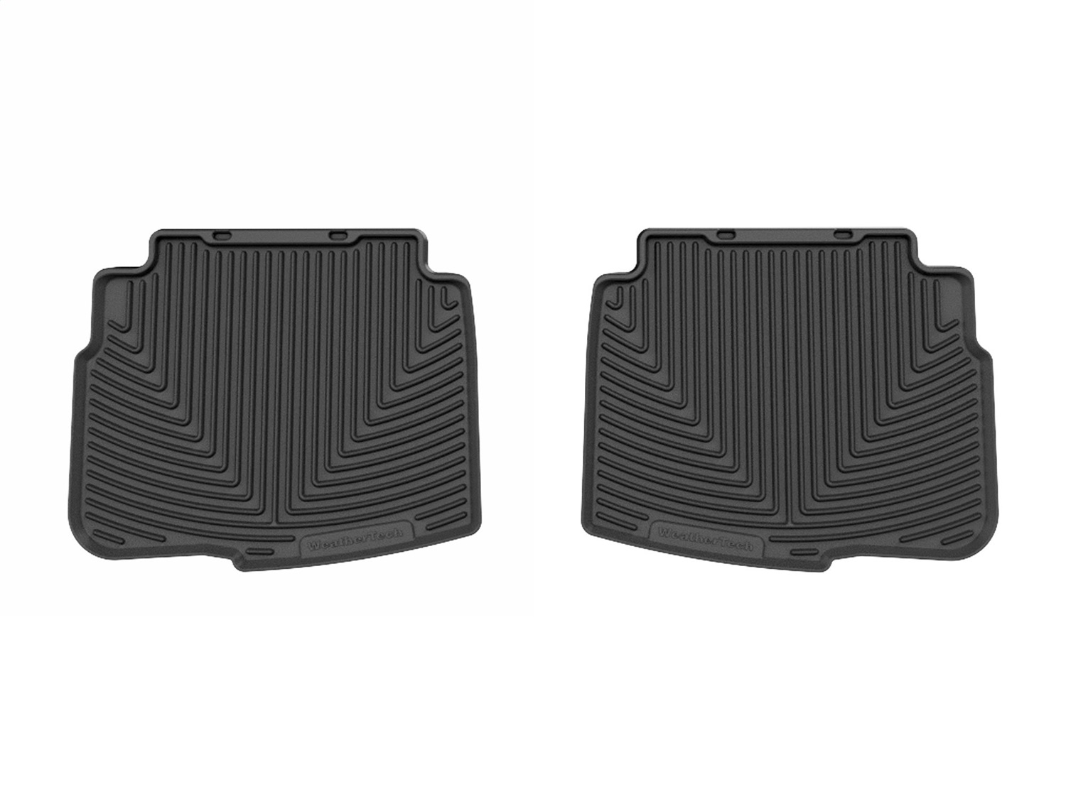 WeatherTech All Weather Floor Mats; Black; Rear W668 thumbnail 0