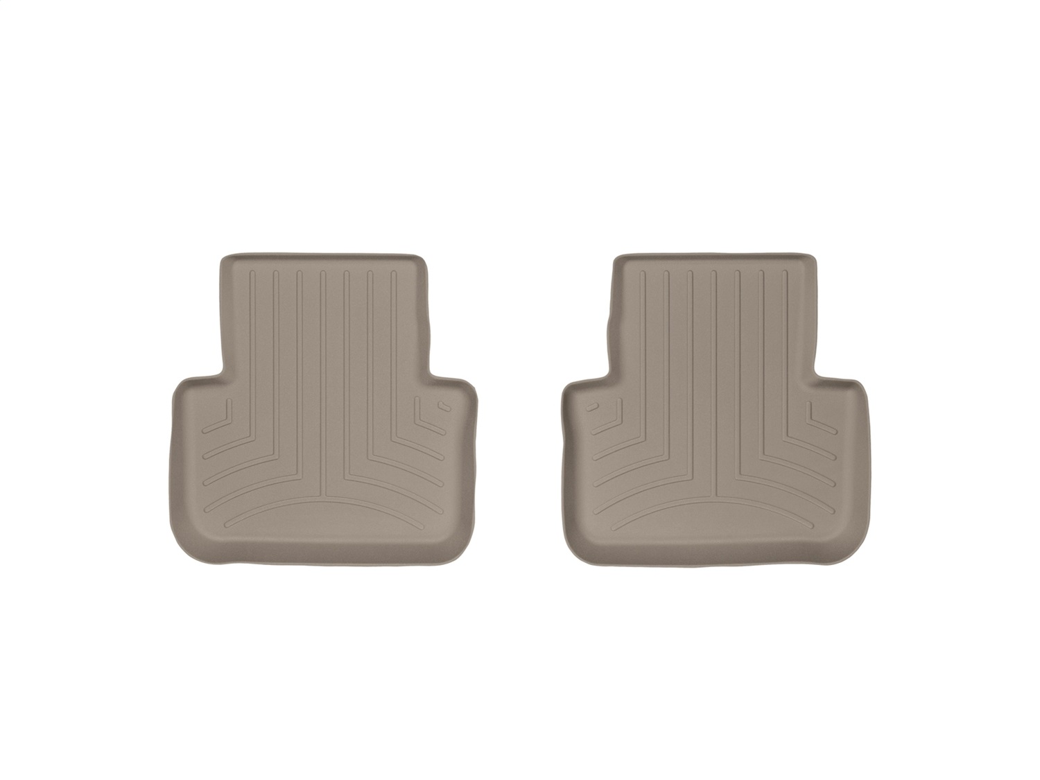 WeatherTech FloorLinerTM DigitalFit; Tan; Rear; 2 Piece 454462 thumbnail 1